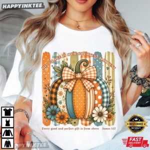 His Grace Is Our Greatest Harvest James 117 Bible Verse Christian Fall T Shirt (3)