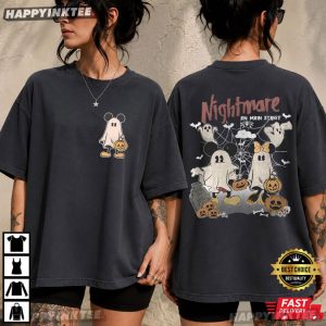 Mickey Minnie Boo Nightmare On Main Street Halloween Gift T Shirt (1)