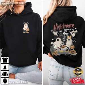 Mickey Minnie Boo Nightmare On Main Street Halloween Gift T Shirt (3)