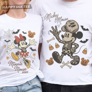 Mickey Minnie Spooky Season Halloween Matching Couple Shirts (2)