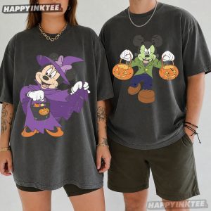 Mickey & Minnie Spooky Season Halloween Matching Couples Shirts (4)