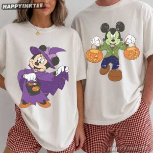 Mickey & Minnie Spooky Season Halloween Matching Couples Shirts (3)