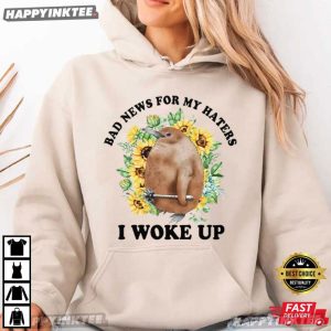 Bad News For My Haters I Woke Up Funny Penguin T Shirt (2)