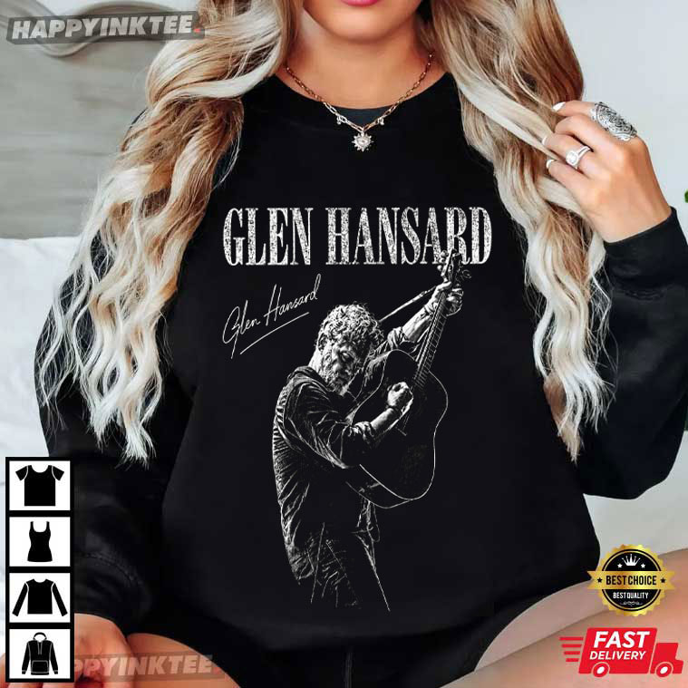Glen Hansard Tribute Acoustic Guitar Music Memorial T-Shirt Glen Hansard Tribute Acoustic Guitar Music Memorial T-Shirt