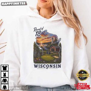 Round of 18 Wisconsin Retro Badger State Golf T Shirt (2)