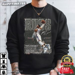 Russell Westbrook Triple Double King Retirement Basketball T Shirt (1)