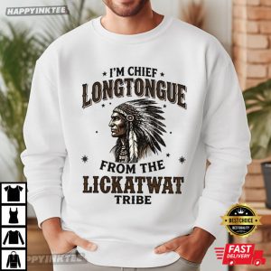 Chief Long Tongue Joke Dirty Humor Adult Western T Shirt (4)