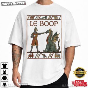 Le Boop Dragon Knight Medieval Fantasy Gift for Book Lovers T Shirt (3)