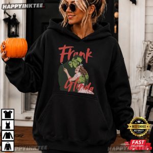 Frankenstein and Bride Halloween Retro Gothic T Shirt (2)
