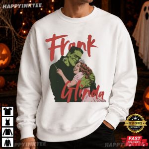 Frankenstein and Bride Halloween Retro Gothic T Shirt (4)