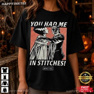 You Had Me In Stitches Frankenstein Bride Monster Halloween T Shirt (4)