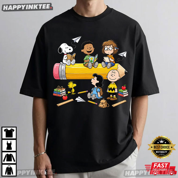 Snoopy Peanuts Cute Friends Back to School First Day of School T-Shirt Snoopy Peanuts Cute Friends Back to School First Day of School T-Shirt