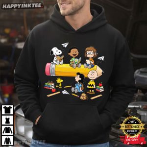 Snoopy Peanuts Cute Friends Back to School First Day of School T Shirt (2)