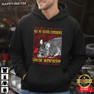 May My Haters Experience Cheese Deprivation Rat Vintage Japanese T Shirt (2)
