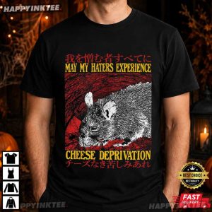 May My Haters Experience Cheese Deprivation Rat Vintage Japanese T Shirt (3)