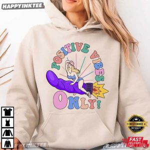Positive Vibes Only Funny Cowgirl Breakfast of Champions Meme T Shirt (2)