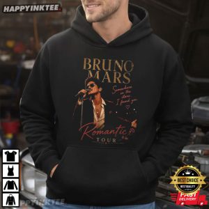 Bruno Mars Romantic Tour Somewhere in the Stars Music Lyric T Shirt (1)