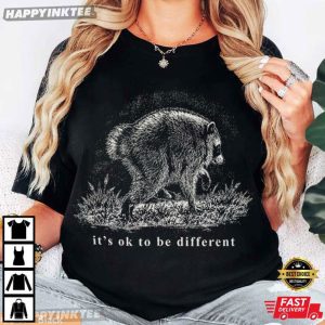 Jimothy Raccoon It's Ok To Be Different Animal Lover T Shirt (3)