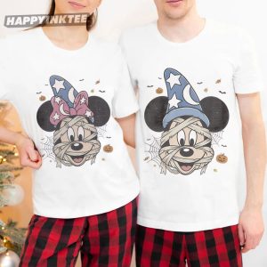 Mickey And Minnie Mummy Spooky Season Couples Halloween Shirts (3)