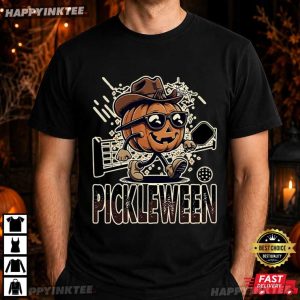 Pickleween Halloween Spooky Season Pickleball Player Gift T Shirt (2)