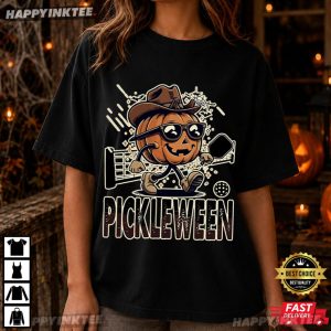 Pickleween Halloween Spooky Season Pickleball Player Gift T Shirt (4)