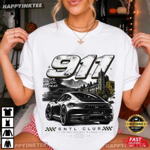 Porsche 911 Drive Study Repeat Racing Sport Car T Shirt (3)