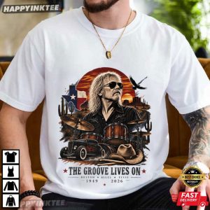 Frank Beard The Groove Lives On Texas Rock Drummer Memorial T Shirt (1)