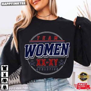 Team Women XX XY Save Girls Sports Female Athlete Support T Shirt (1)