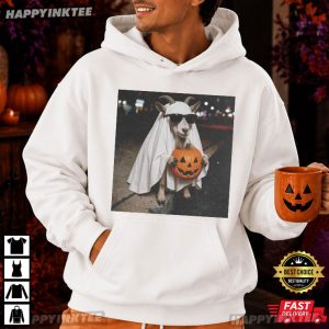 Goat Ghost Pumpkin Funny Trick or Treat Halloween Gift T Shirt (2)