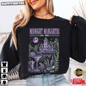 Midnight Margaritas Spooky Halloween Witch Practical Magic T Shirt (1)