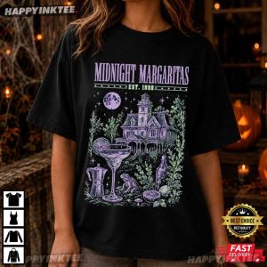 Midnight Margaritas Spooky Halloween Witch Practical Magic T Shirt (3)