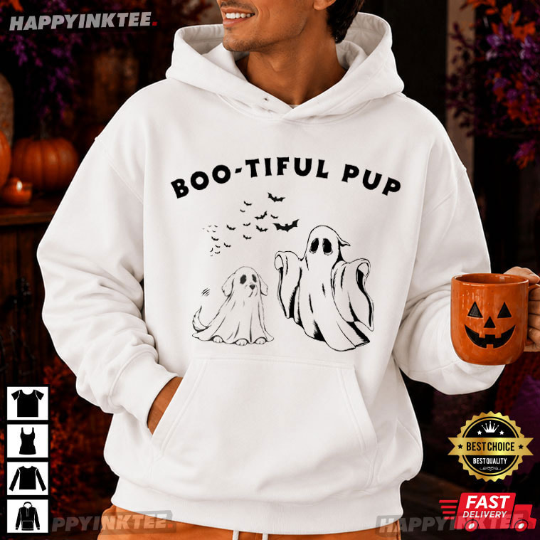 Boo-Tiful Pup Ghost Dog Funny Halloween Costume Gift T-Shirt Boo-Tiful Pup Ghost Dog Funny Halloween Costume Gift T-Shirt