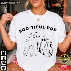 Boo Tiful Pup Ghost Dog Funny Halloween Costume Gift T Shirt (3)