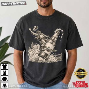 Cerveza Cowboy Rodeo Western Beer Lover Drinking Gift T Shirt (4)