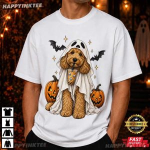 Goldendoodle Cute Spooky Dog Halloween Gift T Shirt (4)