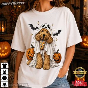 Goldendoodle Cute Spooky Dog Halloween Gift T Shirt (2)