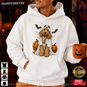 Goldendoodle Cute Spooky Dog Halloween Gift T Shirt (3)
