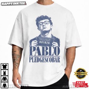 Pablo Pledge Escobar College Fraternity Satire Mugshot Graphic T Shirt (3)
