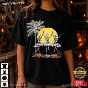 Skeleton Ballet Dancing Tropical Funny Halloween Gift T Shirt (2)