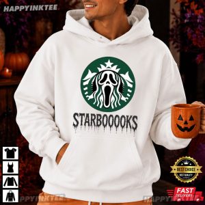 Starbooooks Coffee Lover Spooky Season Halloween Gift T Shirt (2)