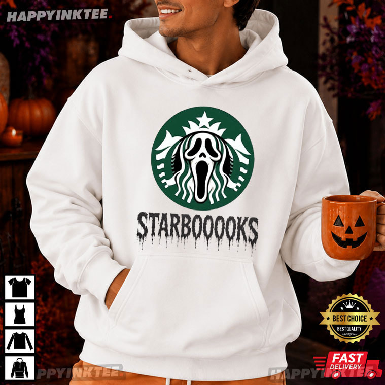 Starbooooks Coffee Lover Spooky Season Halloween Gift T-Shirt Starbooooks Coffee Lover Spooky Season Halloween Gift T-Shirt