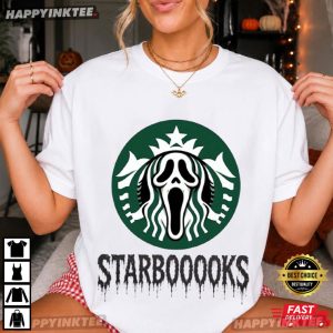 Starbooooks Coffee Lover Spooky Season Halloween Gift T Shirt (3)