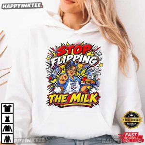 Stop Flipping The Milk Funny Lunch Lady Cafeteria T Shirt (2)