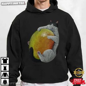 Fat Cat Hug Mango Funny T Shirt (4)