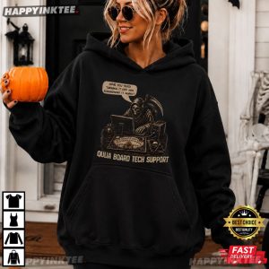 Grim Reaper Ouija Board Tech Support Funny IT Halloween T Shirt (2)