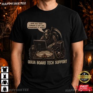 Grim Reaper Ouija Board Tech Support Funny IT Halloween T Shirt (3)