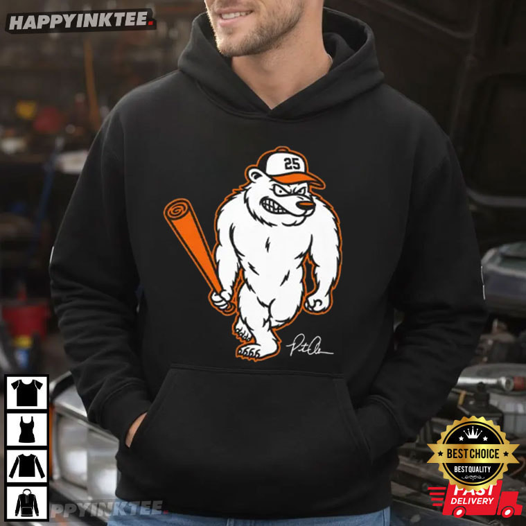 Pete Alonso Polar Bear Baltimore Baseball T-Shirt Pete Alonso Polar Bear Baltimore Baseball T-Shirt