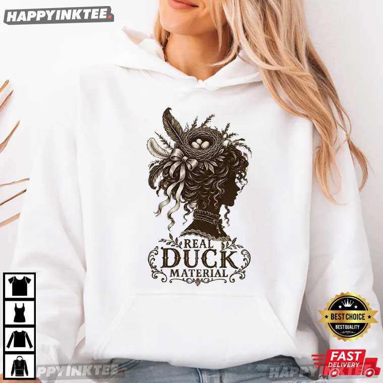 Real Duck Material The Unselected Journals of Emma M Lion Bookish Gifts T-Shirt Real Duck Material The Unselected Journals of Emma M Lion Bookish Gifts T-Shirt