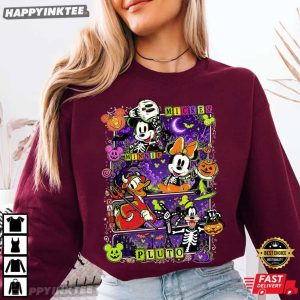 Mickey Minnie Daisy Pluto Funny Halloween Gift T Shirt (1)