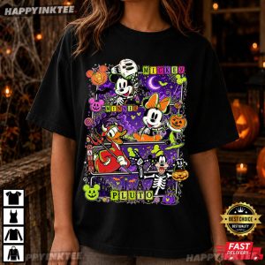 Mickey Minnie Daisy Pluto Funny Halloween Gift T Shirt (3)
